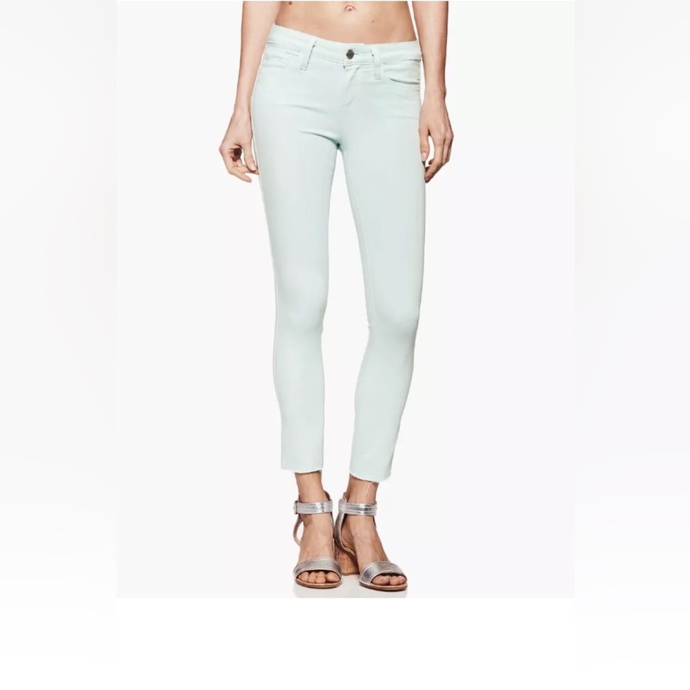 PAIGE verdugo crop mid-rise ultra skinny vintage sea breeze